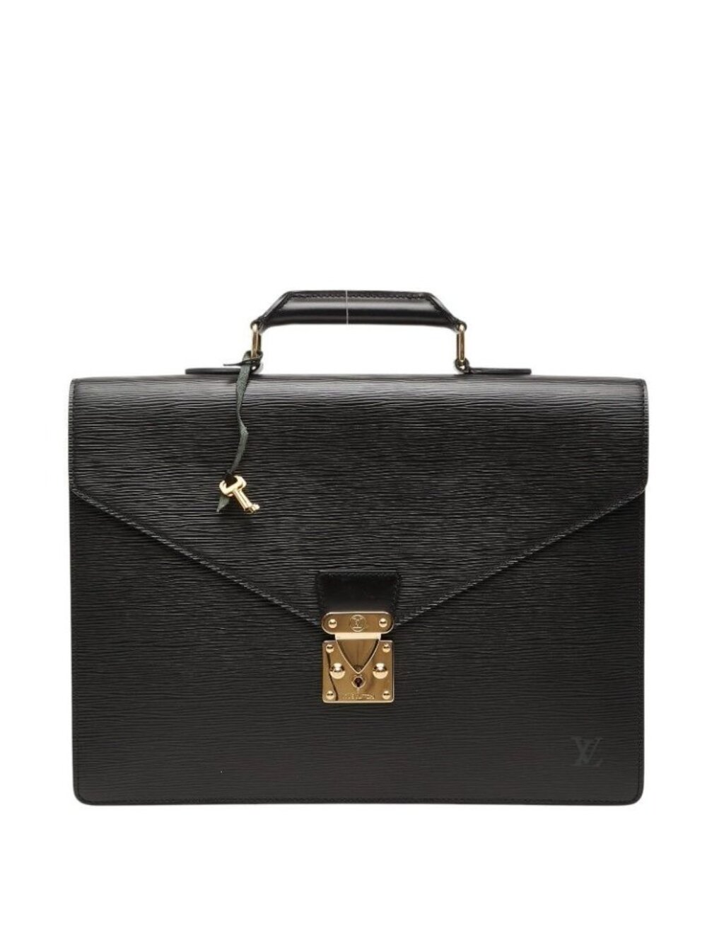 Louis Vuitton Epi Serviette Conseil Business Briefcase Noir Black Leather 1 - Picture 1 of 10